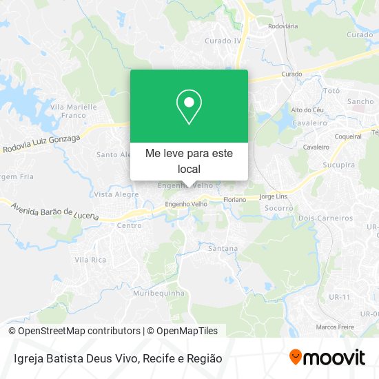 Igreja Batista Deus Vivo mapa