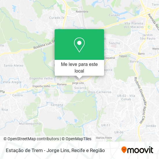 Estação de Trem - Jorge Lins mapa