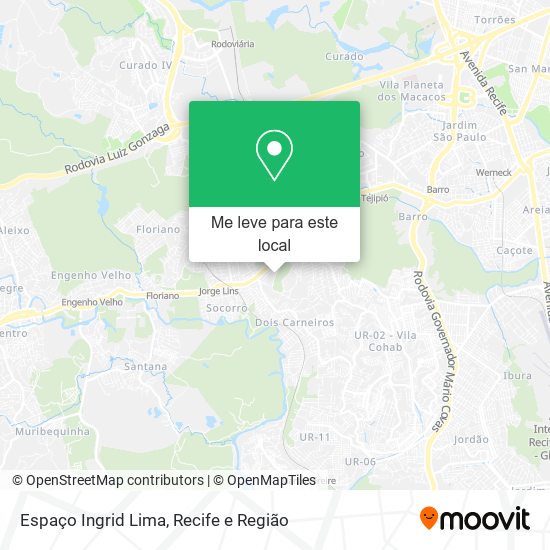 Espaço Ingrid Lima mapa