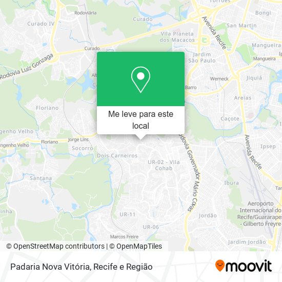 Padaria Nova Vitória mapa