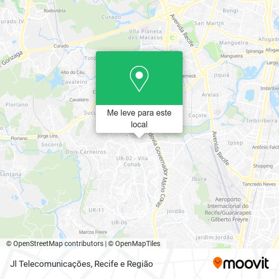 Jl Telecomunicações mapa