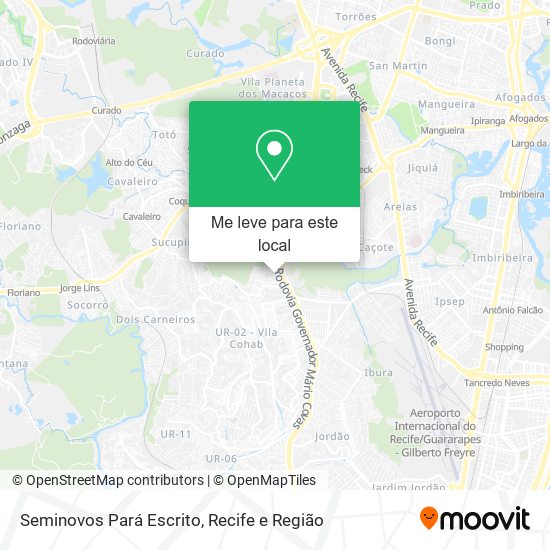 Seminovos Pará Escrito mapa
