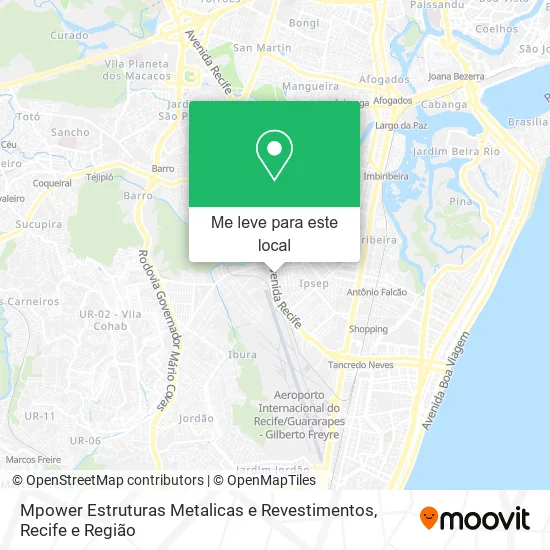 Mpower Estruturas Metalicas e Revestimentos mapa