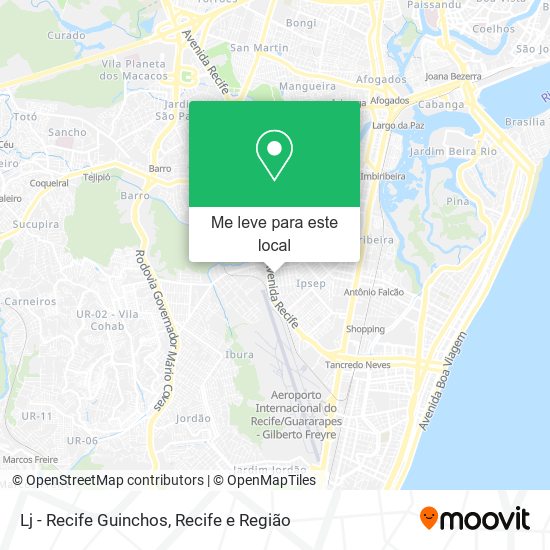 Lj - Recife Guinchos mapa