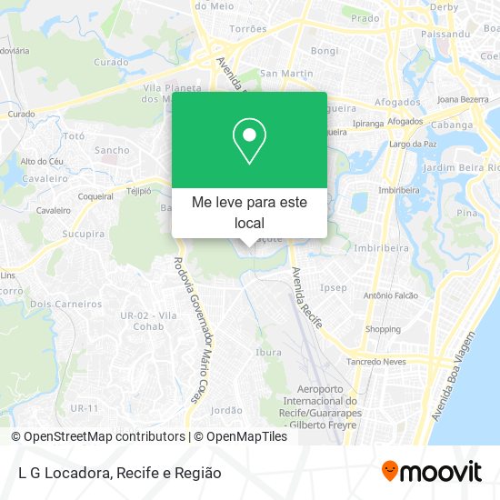 L G Locadora mapa