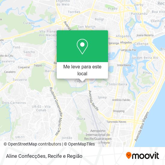 Aline Confecções mapa