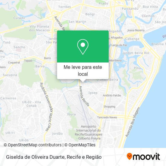 Giselda de Oliveira Duarte mapa