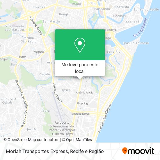Moriah Transportes Express mapa