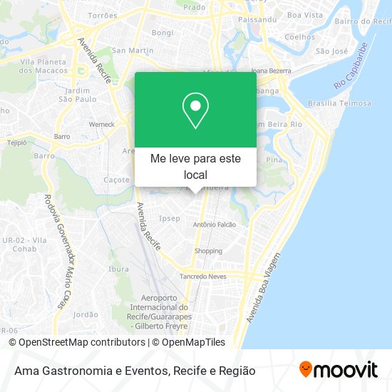 Ama Gastronomia e Eventos mapa