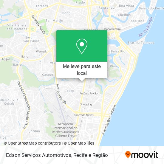 Edson Serviços Automotivos mapa