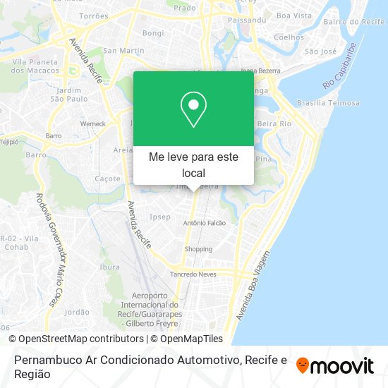 Pernambuco Ar Condicionado Automotivo mapa