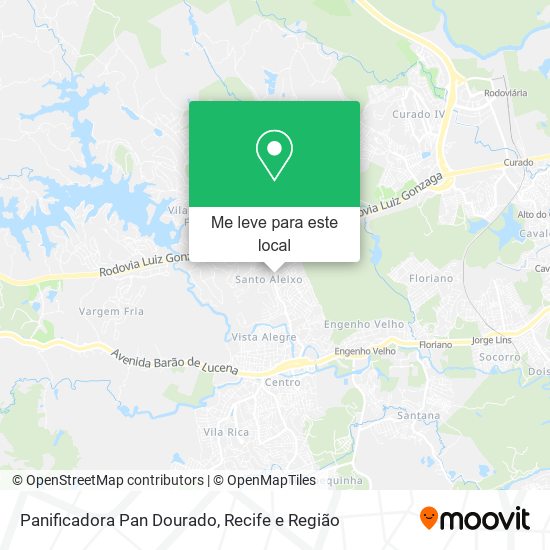 Panificadora Pan Dourado mapa