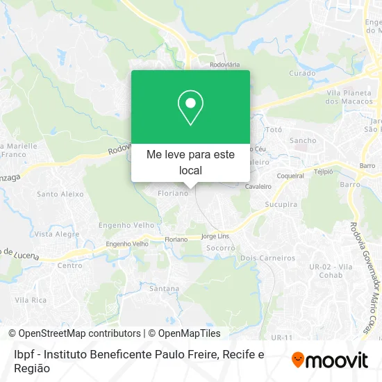 Ibpf - Instituto Beneficente Paulo Freire mapa