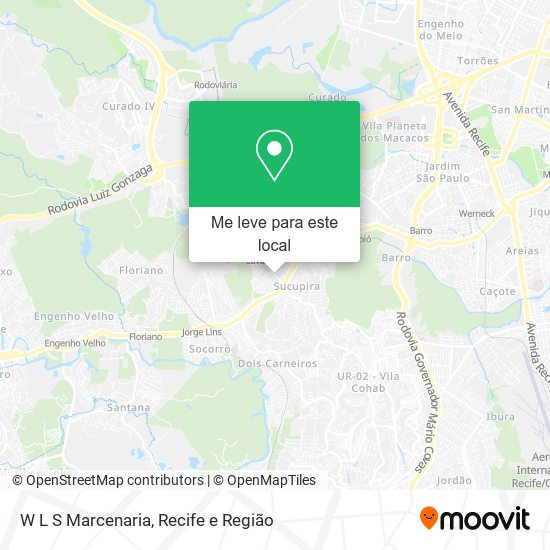 W L S Marcenaria mapa