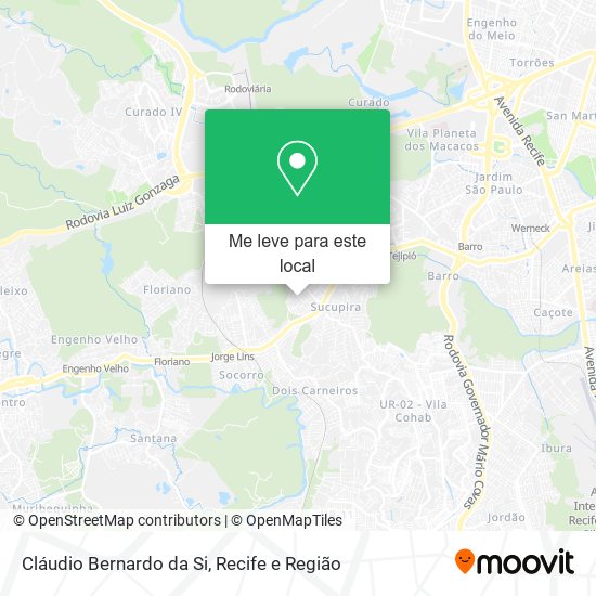 Cláudio Bernardo da Si mapa