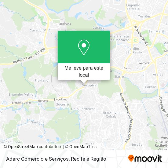Adarc Comercio e Serviços mapa