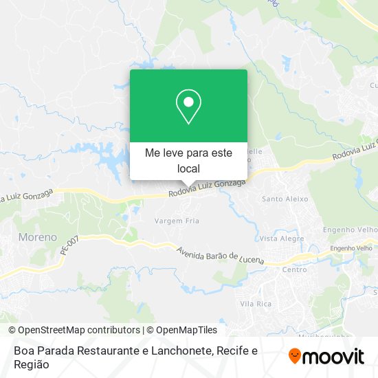 Boa Parada Restaurante e Lanchonete mapa