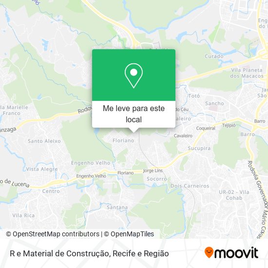 R e Material de Construção mapa
