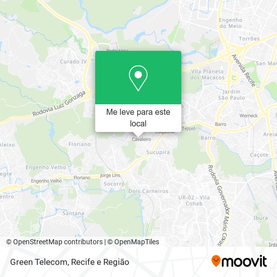 Green Telecom mapa