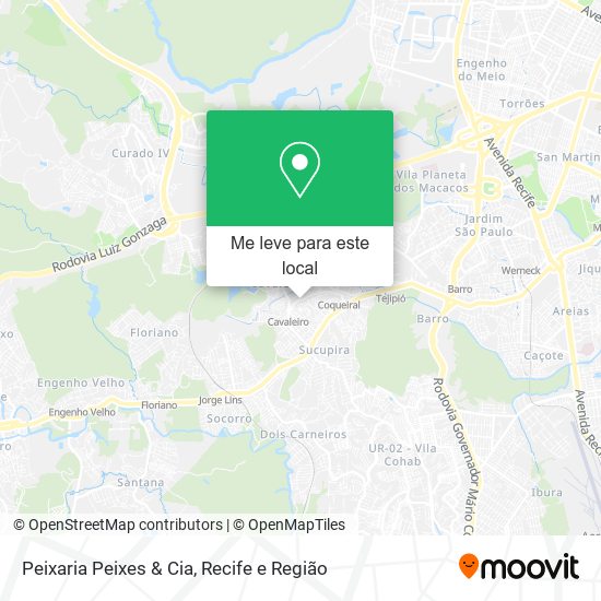 Peixaria Peixes & Cia mapa