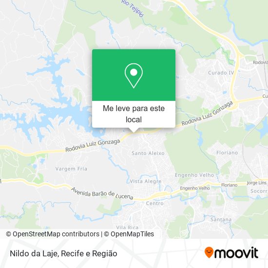 Nildo da Laje mapa