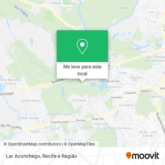 Lar Aconchego mapa