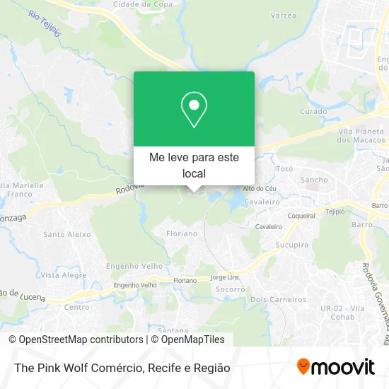 The Pink Wolf Comércio mapa