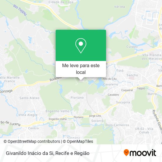 Givanildo Inácio da Si mapa