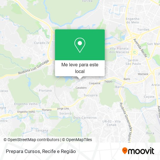 Prepara Cursos mapa