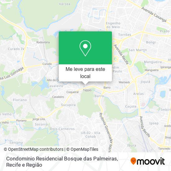 Condomínio Residencial Bosque das Palmeiras mapa