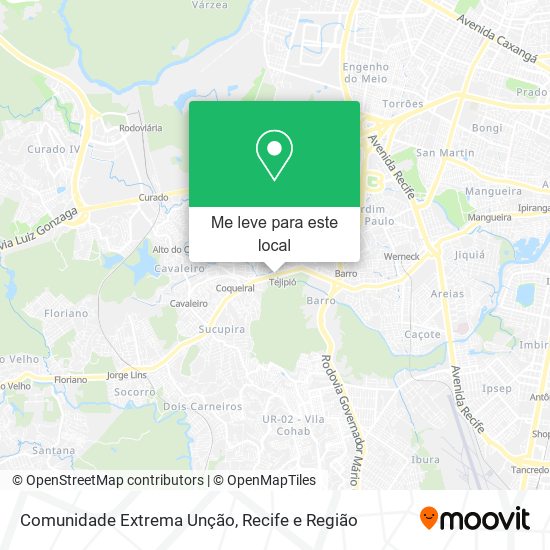 Comunidade Extrema Unção mapa
