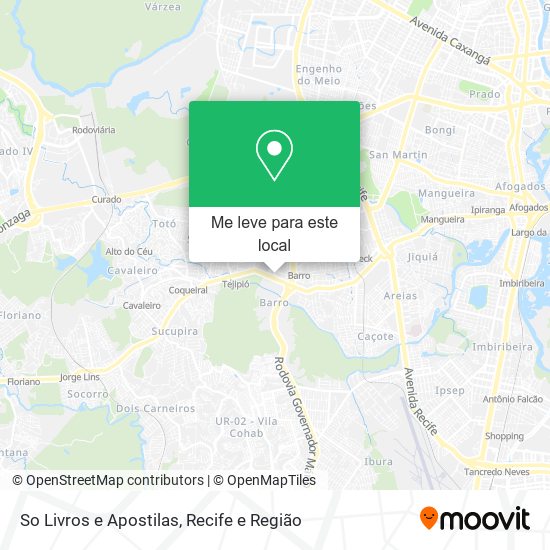 So Livros e Apostilas mapa