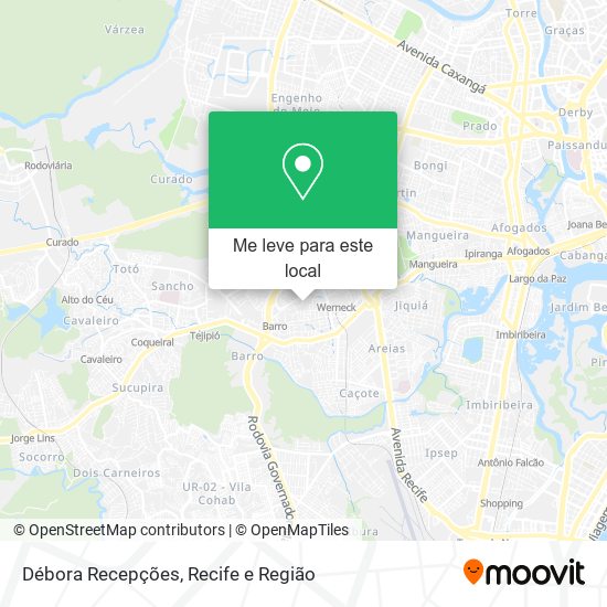 Débora Recepções mapa