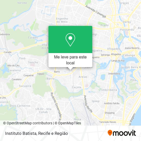 Instituto Batista mapa