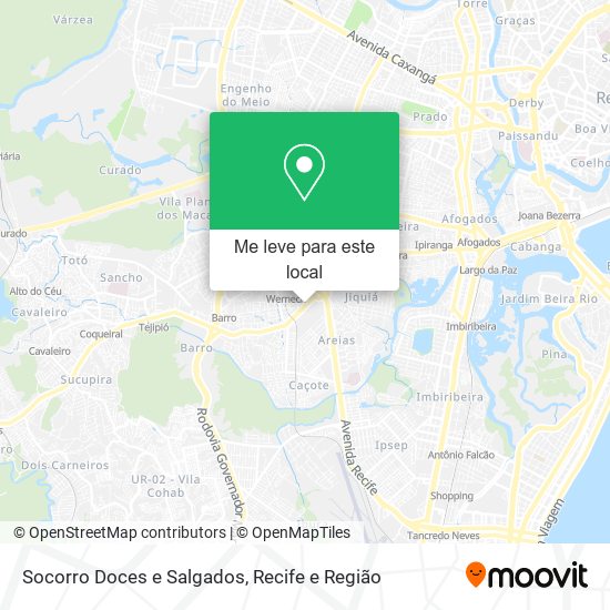 Socorro Doces e Salgados mapa