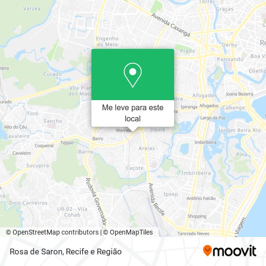 Rosa de Saron mapa