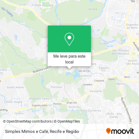Simples Mimos e Café mapa