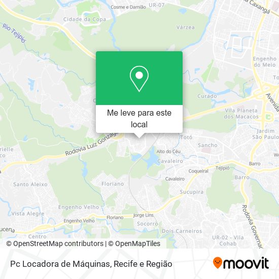 Pc Locadora de Máquinas mapa