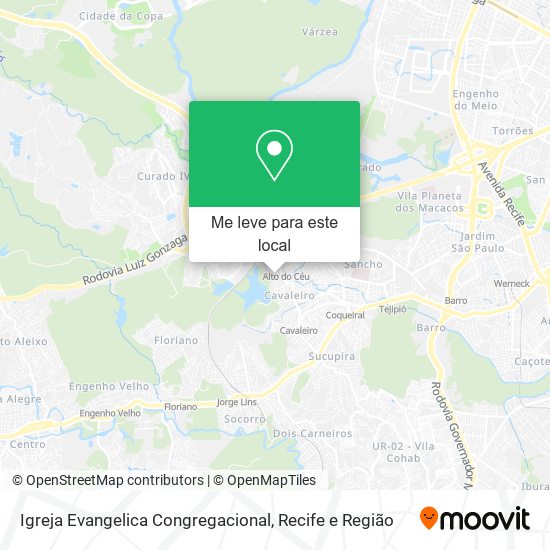 Igreja Evangelica Congregacional mapa