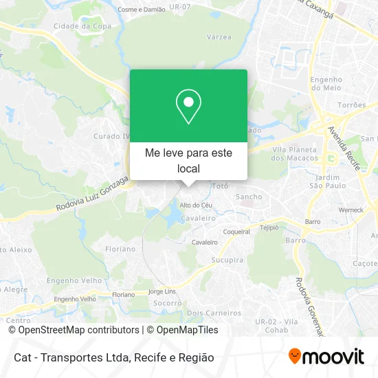 Cat - Transportes Ltda mapa