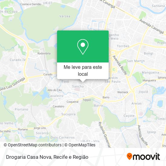 Drogaria Casa Nova mapa