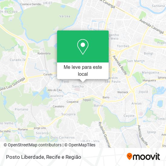 Posto Liberdade mapa