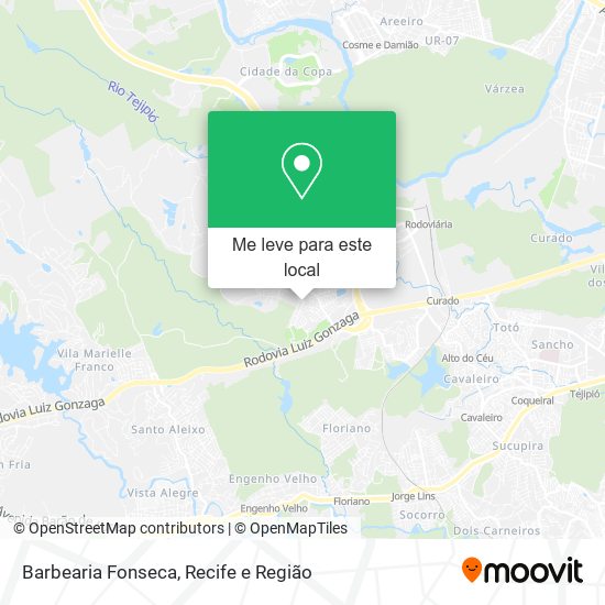 Barbearia Fonseca mapa