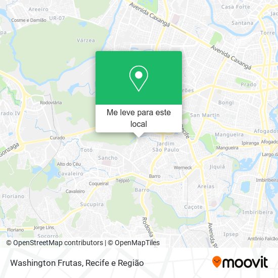 Washington Frutas mapa