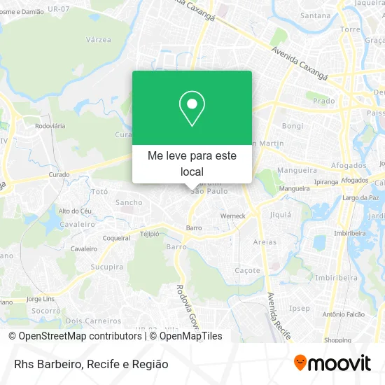 Rhs Barbeiro mapa