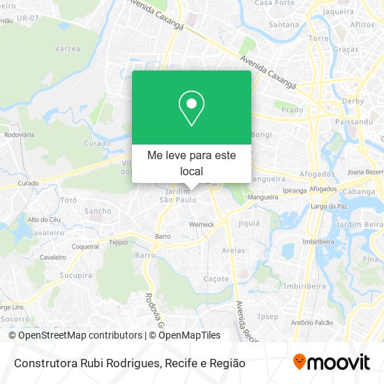 Construtora Rubi Rodrigues mapa