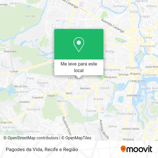 Pagodes da Vida mapa