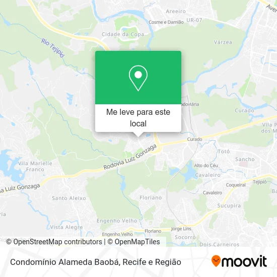 Condomínio Alameda Baobá mapa