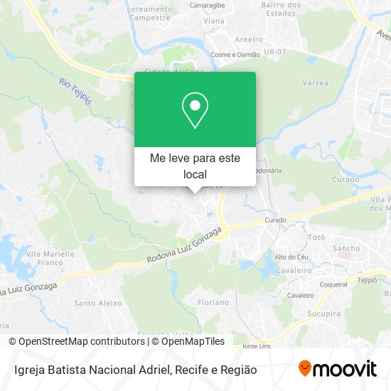 Igreja Batista Nacional Adriel mapa
