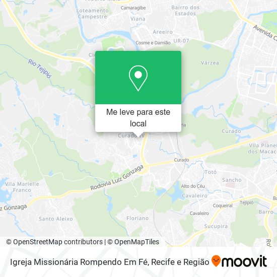 Igreja Missionária Rompendo Em Fé mapa